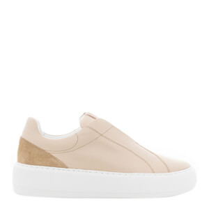 Carl Scarpa Mabel Beige Leather Trainers
